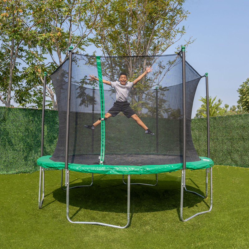 Sportspower TruJump 12 Round Trampoline with Safety Enclosure with Lifetime Warranty on Jump Mat